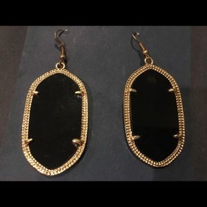 Black and Gold Earrings